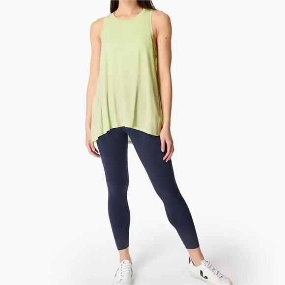 NEW Sweaty Betty Easy Peazy Tank Top Vest Yoga Utopia Green Womens Medium - Picture 2 of 9